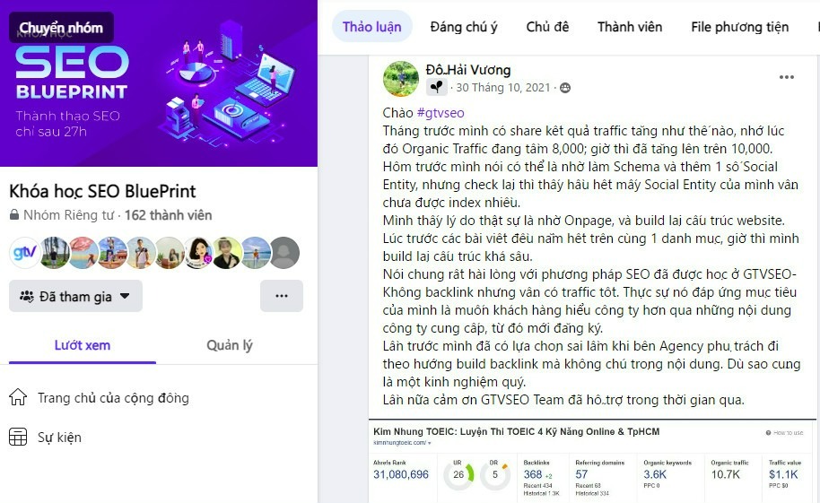 Review từ học viên